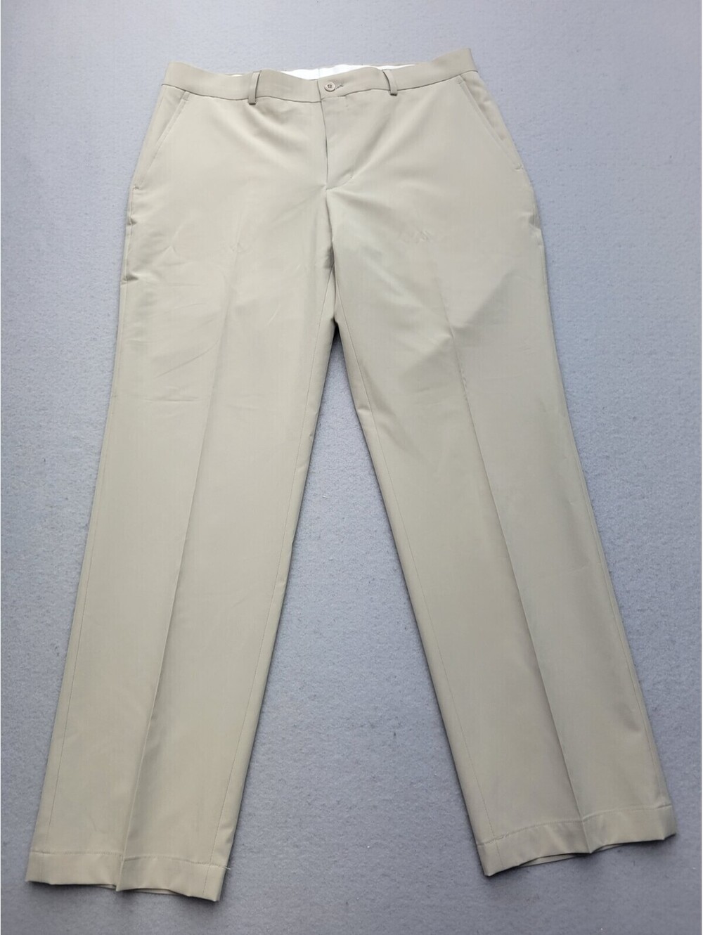 Slazenger Men Pants 34x30 Khaki Performance Golf Polyester Blend Vietnam